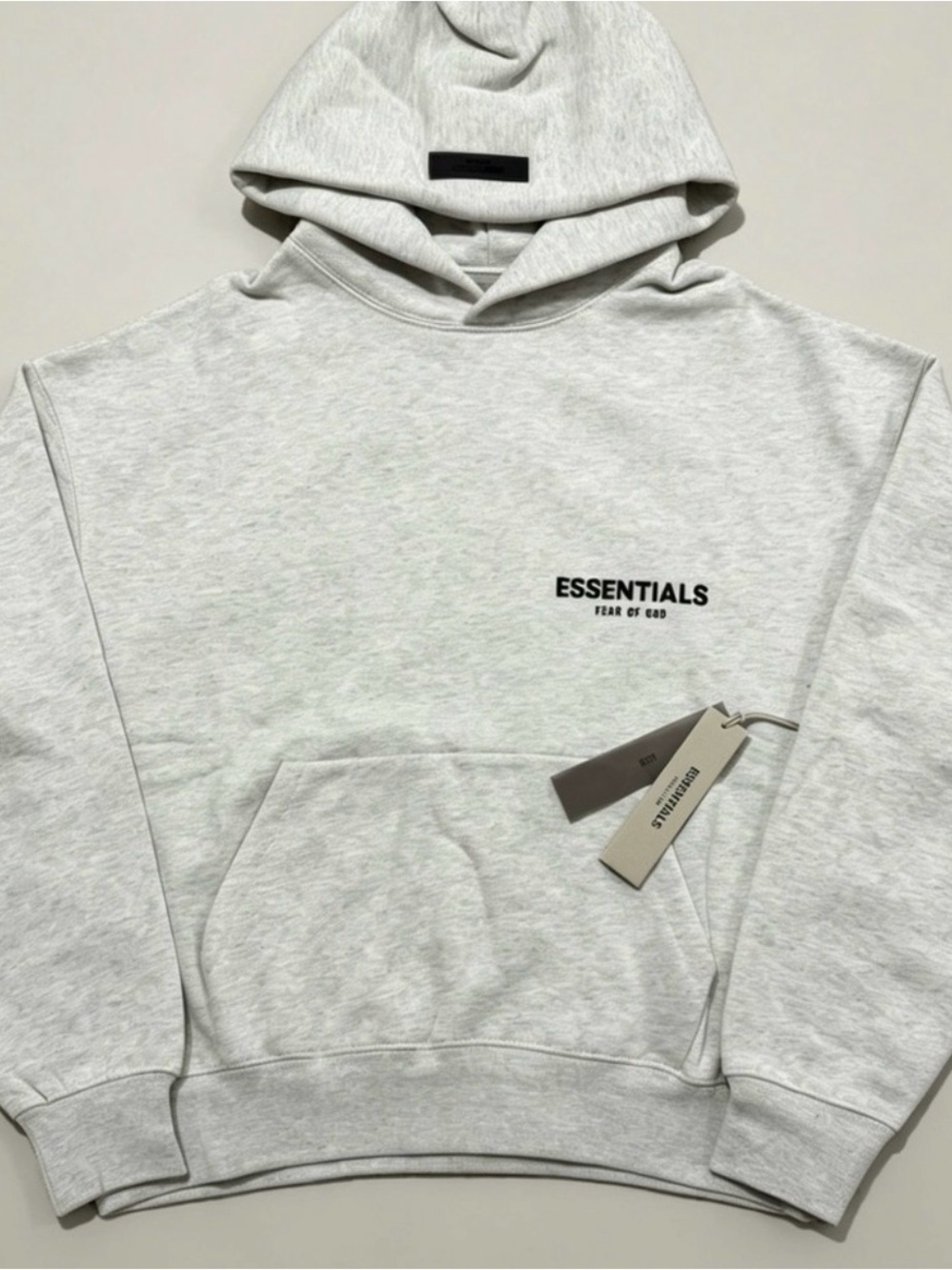Fear of God Essentials Light Heather Gray Hoodie